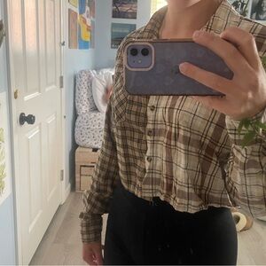 RSQ Half and half brown flannel